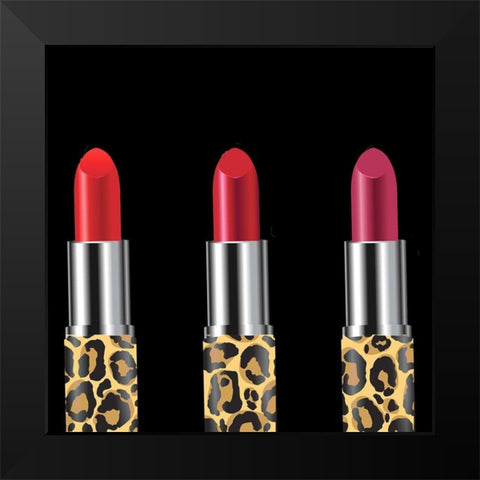 Girl Boss Leopard 1 Black Modern Wood Framed Art Print by Allen, Kimberly