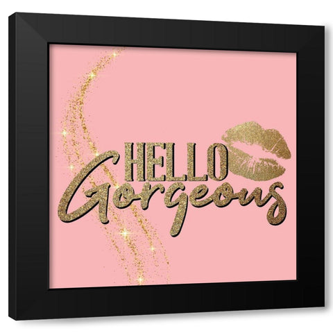 Love Glitter 1 Black Modern Wood Framed Art Print by Allen, Kimberly