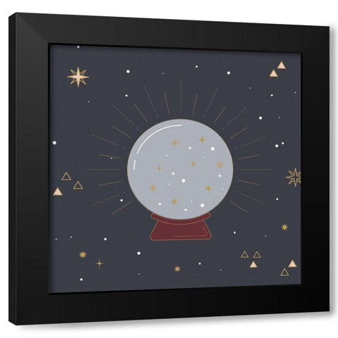 Mystic Blue 1 Black Modern Wood Framed Art Print with Double Matting by Allen, Kimberly