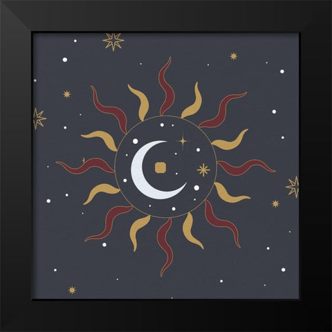 Mystic Blue 2 Black Modern Wood Framed Art Print by Allen, Kimberly