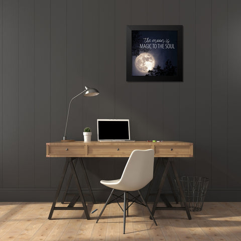 Magic Soul Black Modern Wood Framed Art Print by Allen, Kimberly