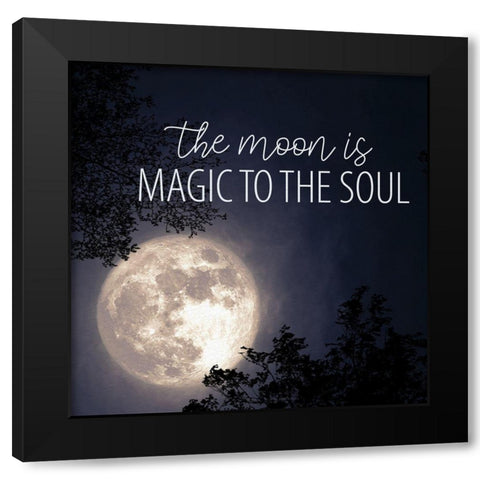 Magic Soul Black Modern Wood Framed Art Print by Allen, Kimberly