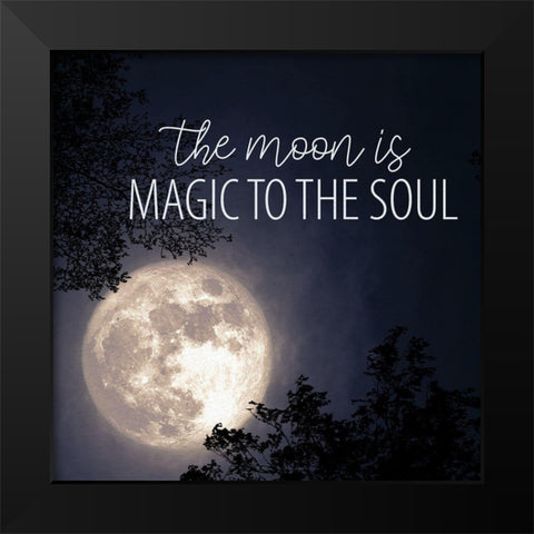 Magic Soul Black Modern Wood Framed Art Print by Allen, Kimberly