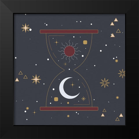 Mystic Blue 3 Black Modern Wood Framed Art Print by Allen, Kimberly