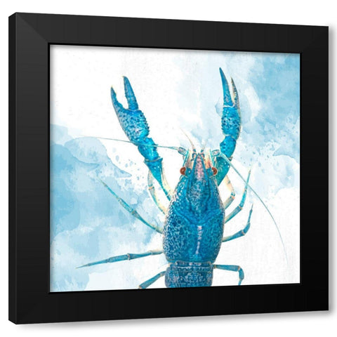 Crayfish Black Modern Wood Framed Art Print by Allen, Kimberly