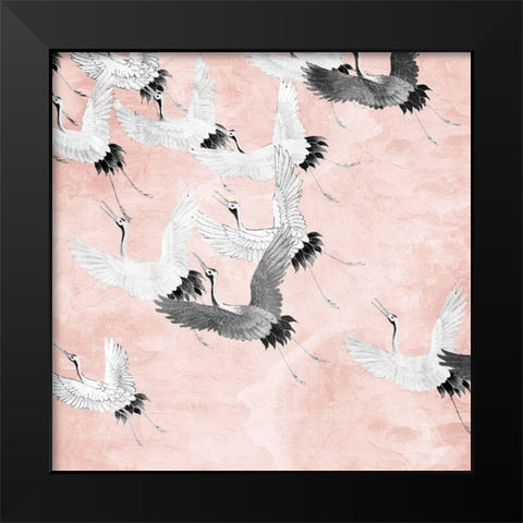 Crane Flight Black Modern Wood Framed Art Print by Allen, Kimberly