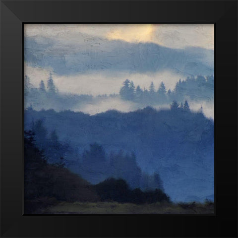 Mountain Range Black Modern Wood Framed Art Print by Allen, Kimberly