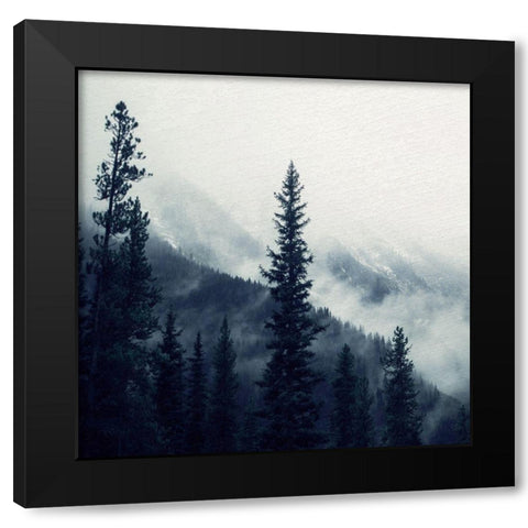 Navy Forest 1 Black Modern Wood Framed Art Print with Double Matting by Allen, Kimberly