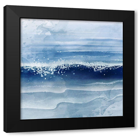Ocean Waves Black Modern Wood Framed Art Print by Allen, Kimberly
