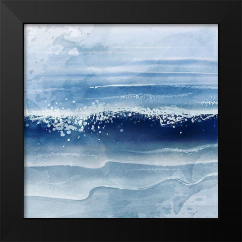 Ocean Waves Black Modern Wood Framed Art Print by Allen, Kimberly