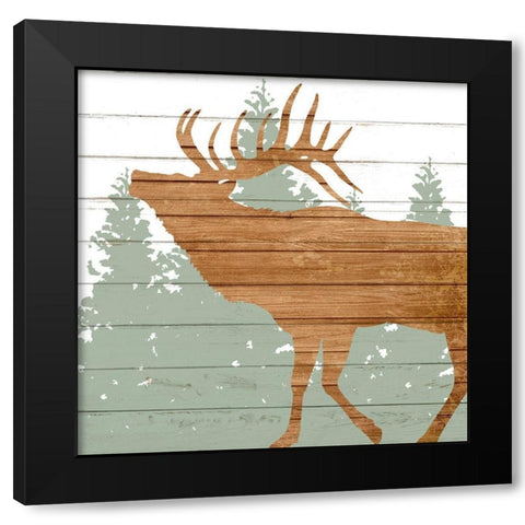 Woods 3 Black Modern Wood Framed Art Print by Allen, Kimberly