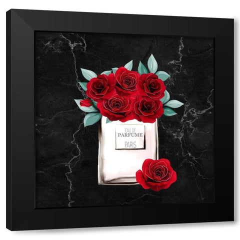 Red Rose Heels 2 Black Modern Wood Framed Art Print by Allen, Kimberly