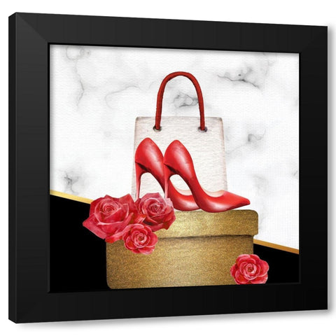 Shopping 1 Black Modern Wood Framed Art Print by Allen, Kimberly