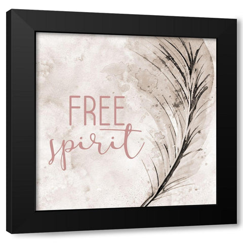 Dream Free 2 Black Modern Wood Framed Art Print with Double Matting by Allen, Kimberly