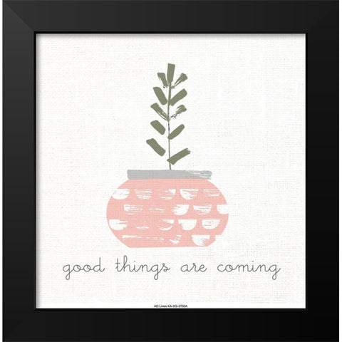 Good Things 1 Black Modern Wood Framed Art Print by Allen, Kimberly