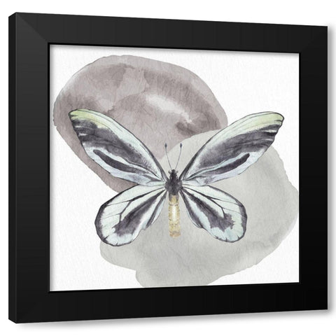 Watercolor Butterfly 2 Black Modern Wood Framed Art Print by Allen, Kimberly