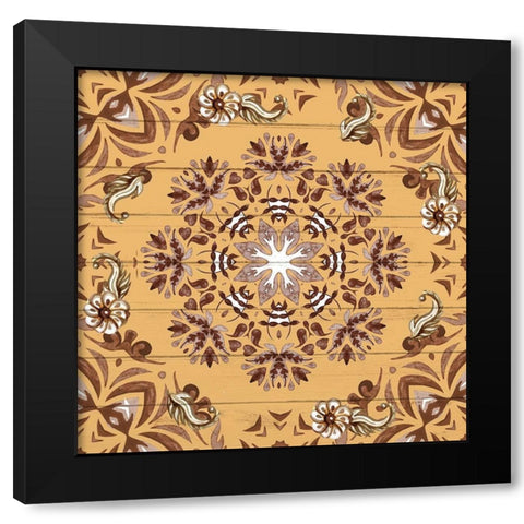Browns Tiles 1 Black Modern Wood Framed Art Print by Allen, Kimberly