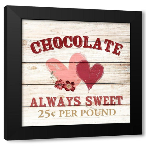 Always Sweet Black Modern Wood Framed Art Print with Double Matting by Allen, Kimberly