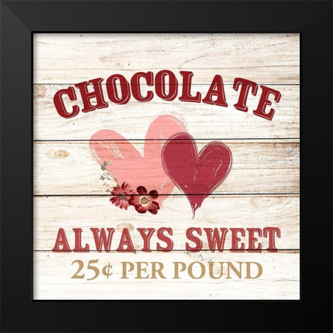Always Sweet Black Modern Wood Framed Art Print by Allen, Kimberly