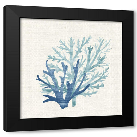 Coral Shades 2 Black Modern Wood Framed Art Print with Double Matting by Allen, Kimberly
