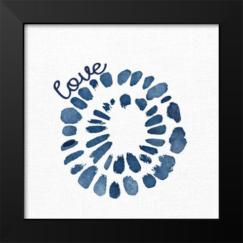 Love Spot Black Modern Wood Framed Art Print by Allen, Kimberly