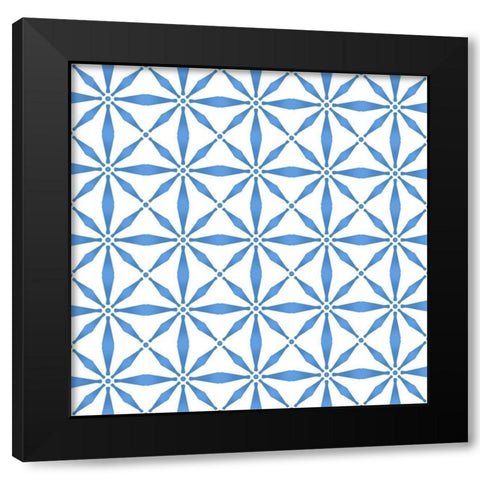 Greek Tile 1 Black Modern Wood Framed Art Print by Allen, Kimberly