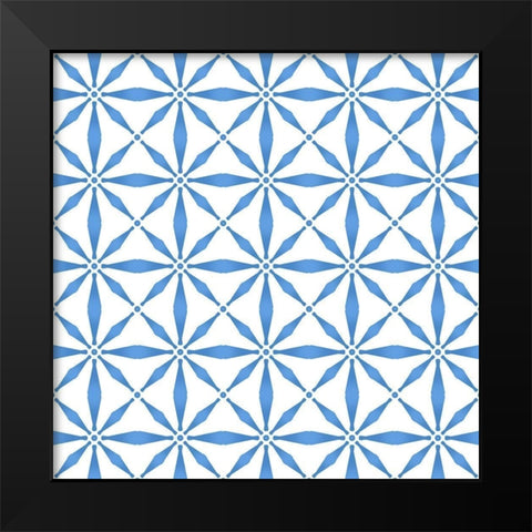 Greek Tile 1 Black Modern Wood Framed Art Print by Allen, Kimberly