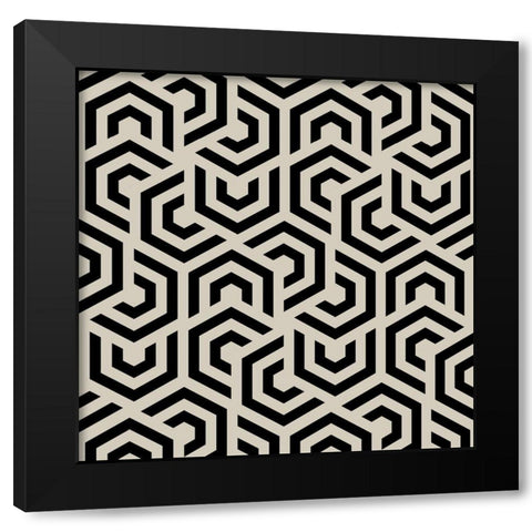 Hypnotic 2 Black Modern Wood Framed Art Print by Allen, Kimberly