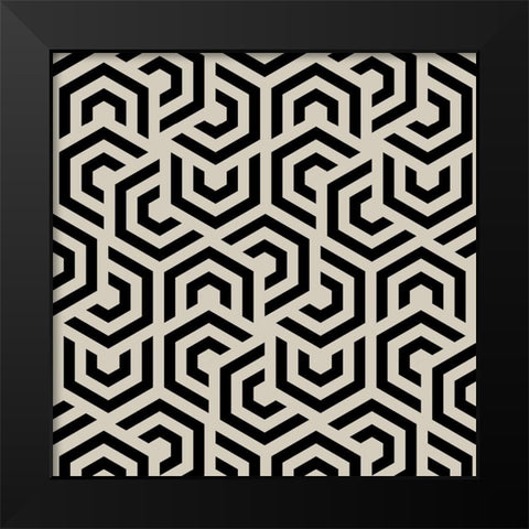 Hypnotic 2 Black Modern Wood Framed Art Print by Allen, Kimberly