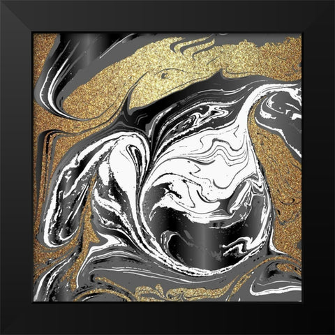 Agate Beauty 1 Black Modern Wood Framed Art Print by Allen, Kimberly