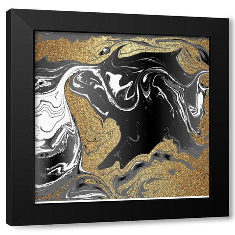 Agate Beauty 3 Black Modern Wood Framed Art Print by Allen, Kimberly
