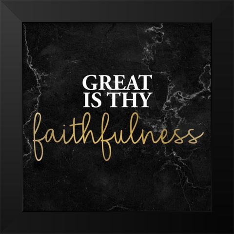 Faithfulness 2 Black Modern Wood Framed Art Print by Allen, Kimberly