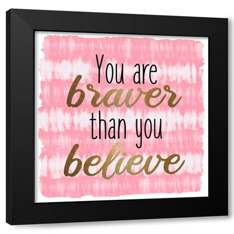 Braver Tie Dye 1 Black Modern Wood Framed Art Print by Allen, Kimberly