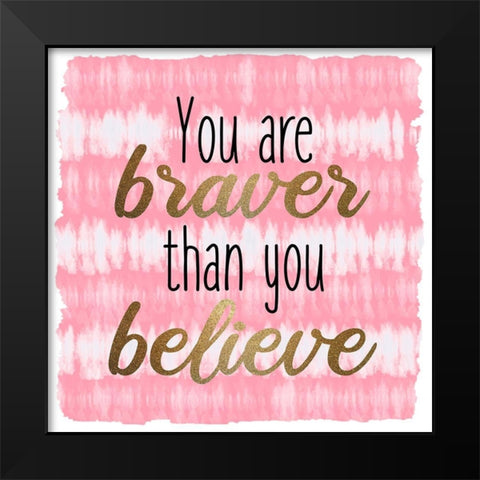 Braver Tie Dye 1 Black Modern Wood Framed Art Print by Allen, Kimberly