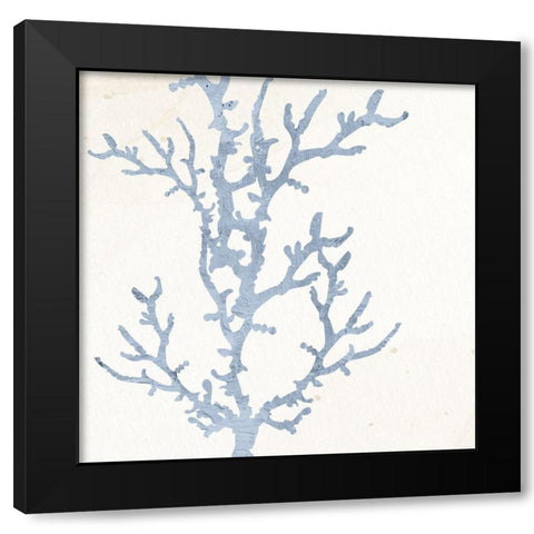 Coral Days 1 Black Modern Wood Framed Art Print with Double Matting by Allen, Kimberly