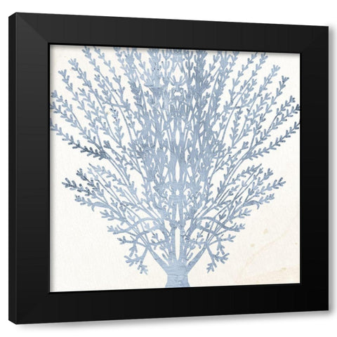 Coral Days 2 Black Modern Wood Framed Art Print with Double Matting by Allen, Kimberly