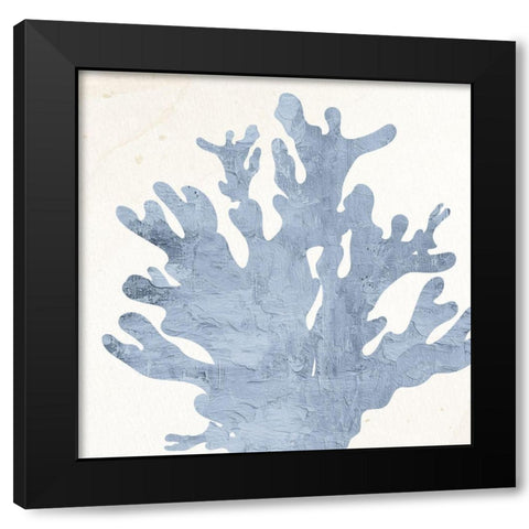 Coral Days 3 Black Modern Wood Framed Art Print by Allen, Kimberly