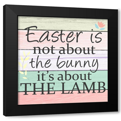 The Lamb Black Modern Wood Framed Art Print with Double Matting by Allen, Kimberly