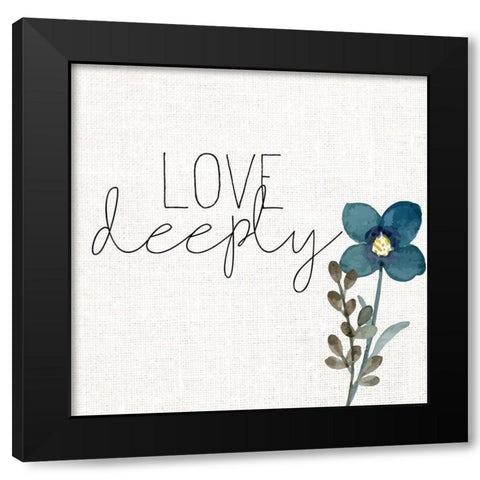Deeply Black Modern Wood Framed Art Print with Double Matting by Allen, Kimberly