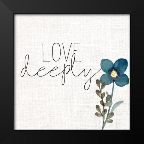 Deeply Black Modern Wood Framed Art Print by Allen, Kimberly