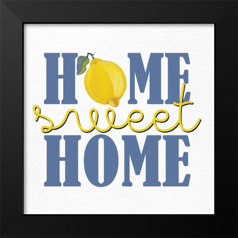 Lemon Tile 12 Black Modern Wood Framed Art Print by Allen, Kimberly