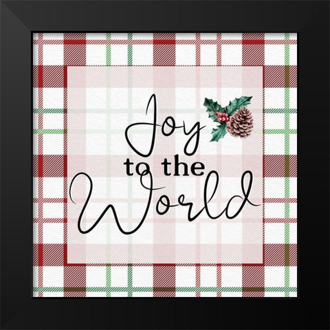 Joy to the World Black Modern Wood Framed Art Print by Allen, Kimberly