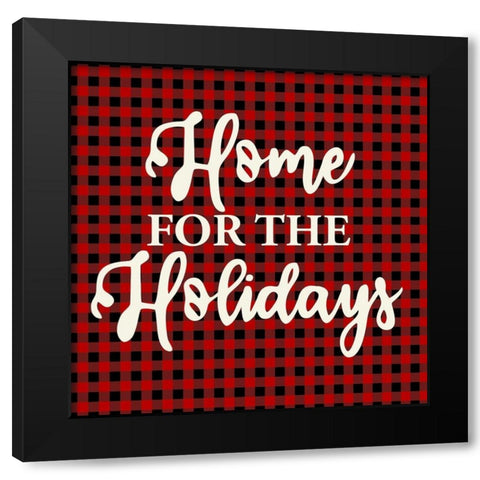 Home for the Holidays Black Modern Wood Framed Art Print by Allen, Kimberly
