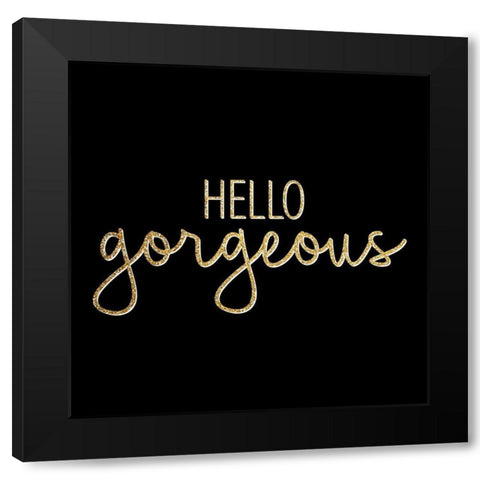 Agate Leopard 2 Black Modern Wood Framed Art Print with Double Matting by Allen, Kimberly