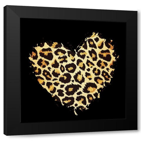 Agate Leopard 3 Black Modern Wood Framed Art Print by Allen, Kimberly