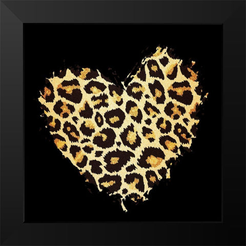 Agate Leopard 3 Black Modern Wood Framed Art Print by Allen, Kimberly