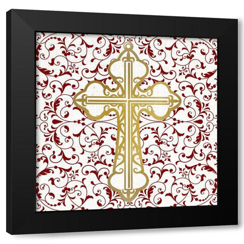 At the Cross 2 Black Modern Wood Framed Art Print by Allen, Kimberly