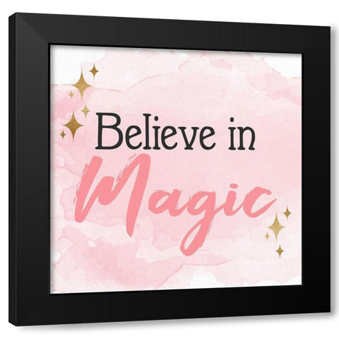 Believe in Magic 3 Black Modern Wood Framed Art Print with Double Matting by Allen, Kimberly
