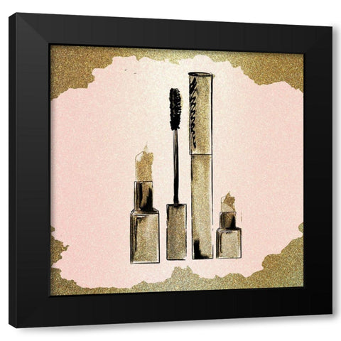 Just a Girl 3 v3 Black Modern Wood Framed Art Print with Double Matting by Allen, Kimberly