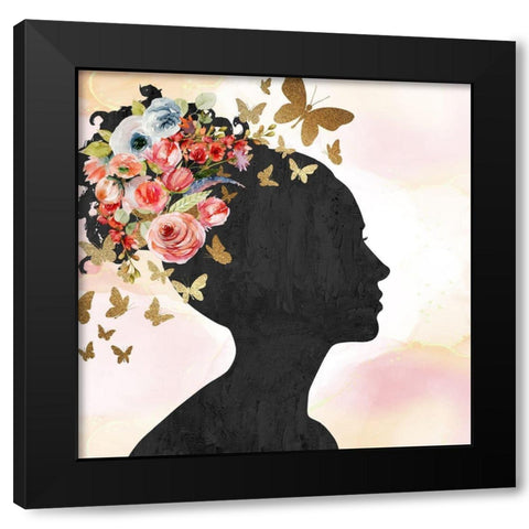 Small Things 1 Black Modern Wood Framed Art Print with Double Matting by Bailey, Ann
